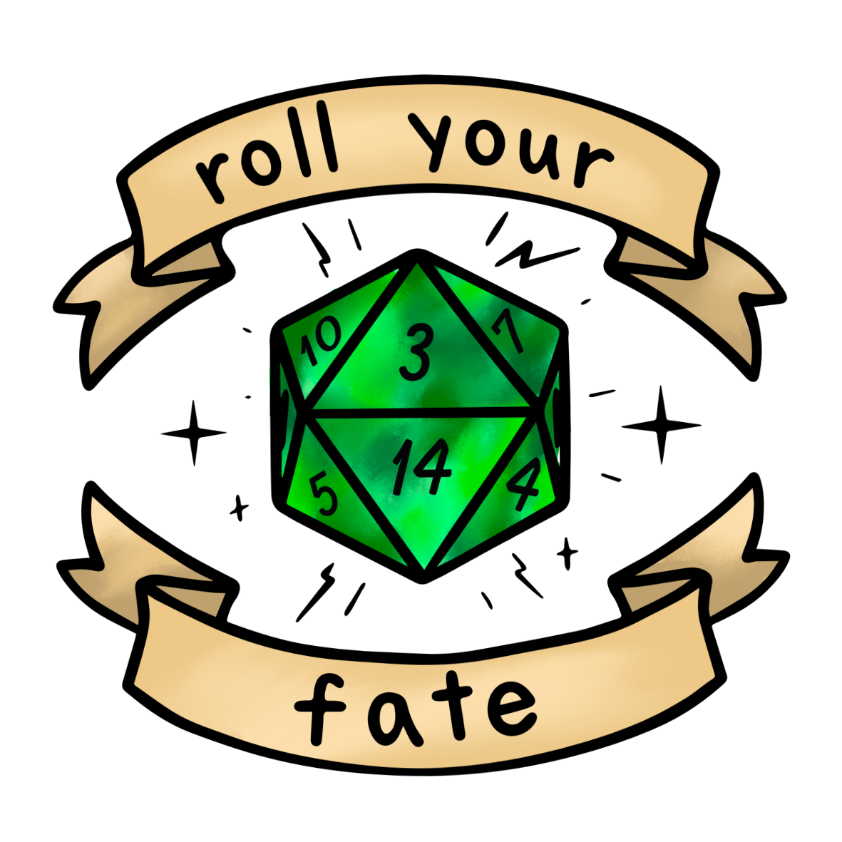 Roll Your Fate Stickers