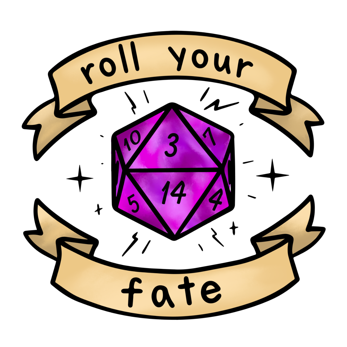 Roll Your Fate Stickers
