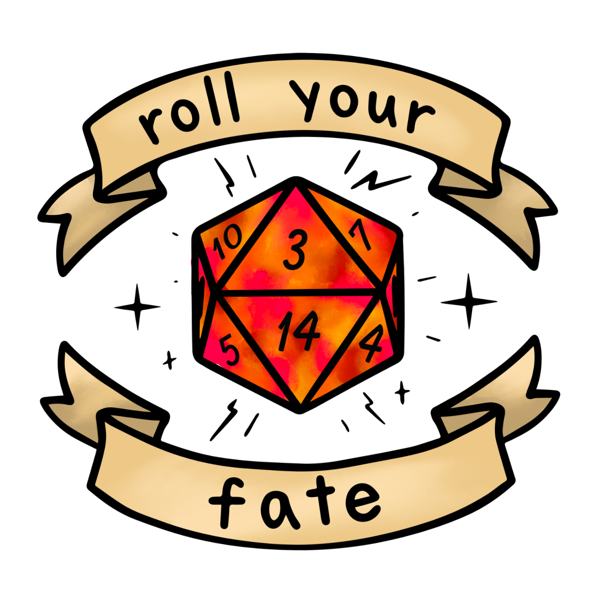 Roll Your Fate Stickers