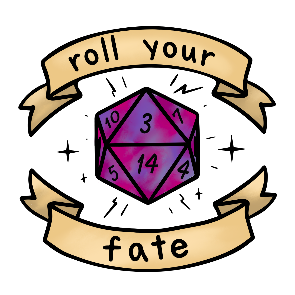 Roll Your Fate Stickers