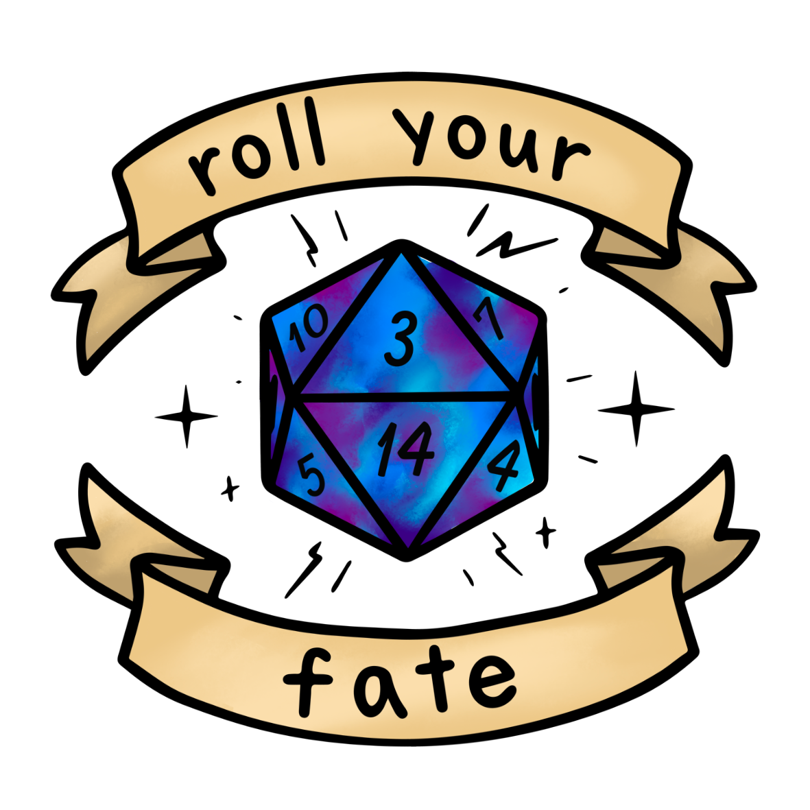 Roll Your Fate Stickers
