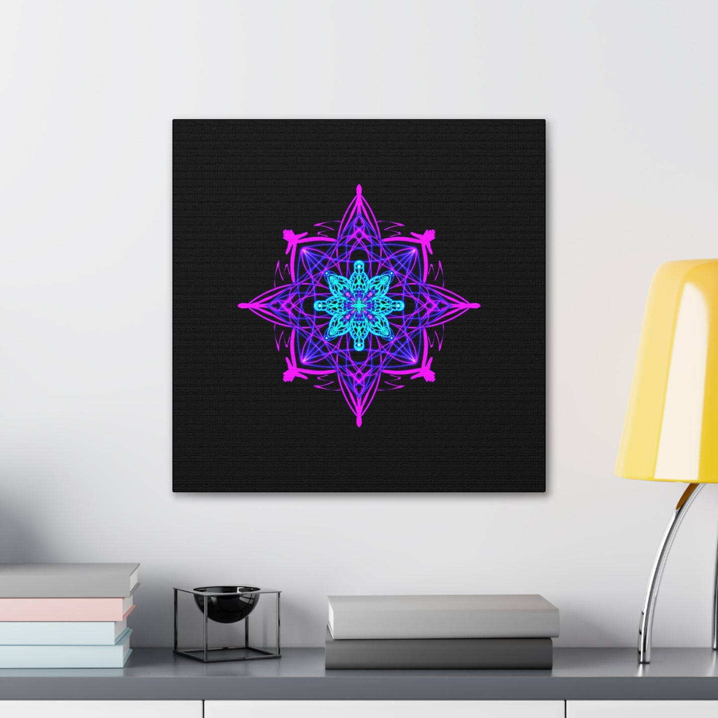 Twilight Bloom Mandala Canvas