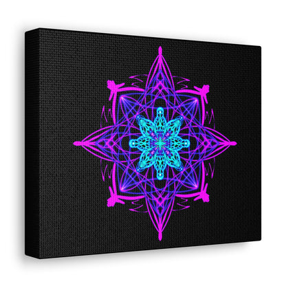 Twilight Bloom Mandala Canvas