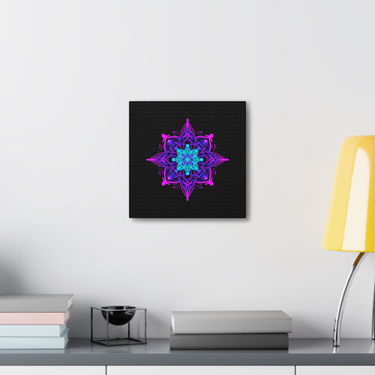 Twilight Bloom Mandala Canvas