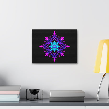 Twilight Bloom Mandala Canvas