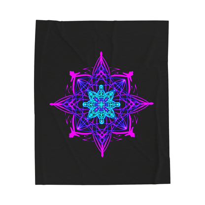 Twilight Bloom Mandala Blanket