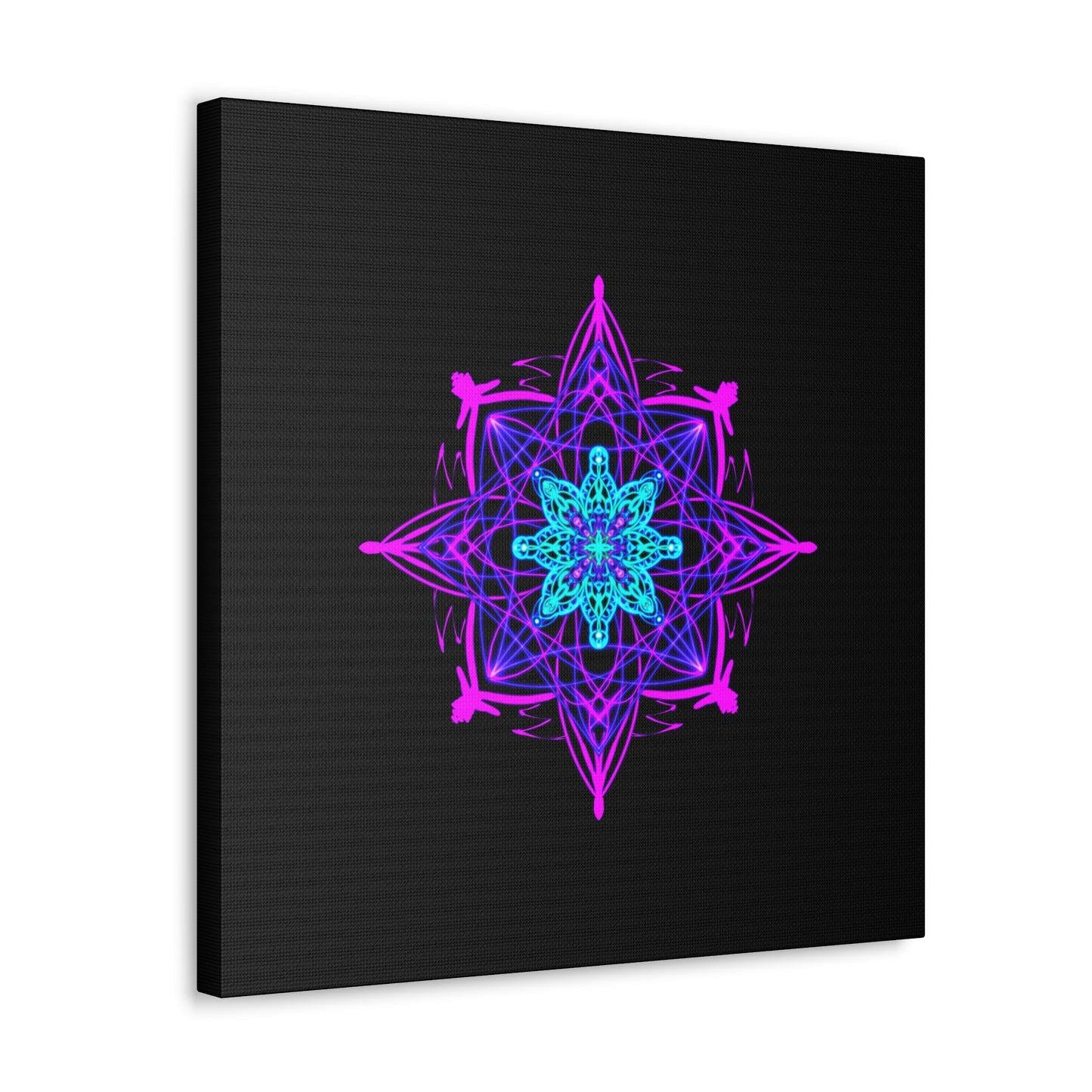 Twilight Bloom Mandala Canvas