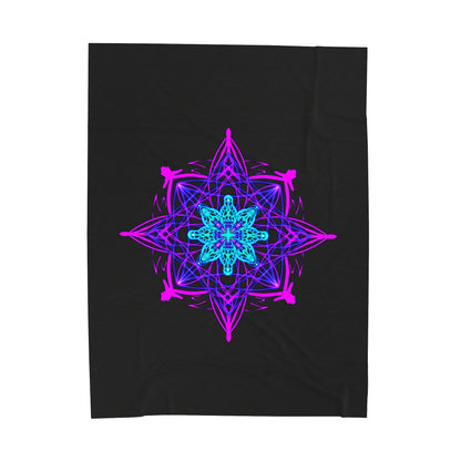 Twilight Bloom Mandala Blanket