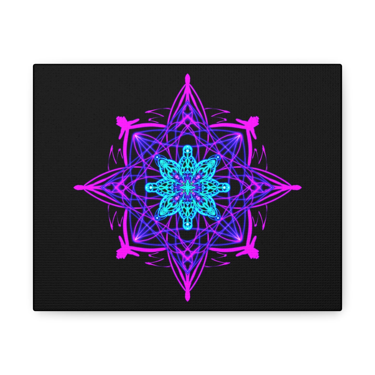 Twilight Bloom Mandala Canvas