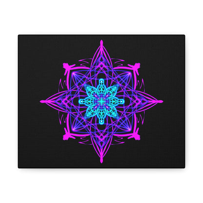 Twilight Bloom Mandala Canvas