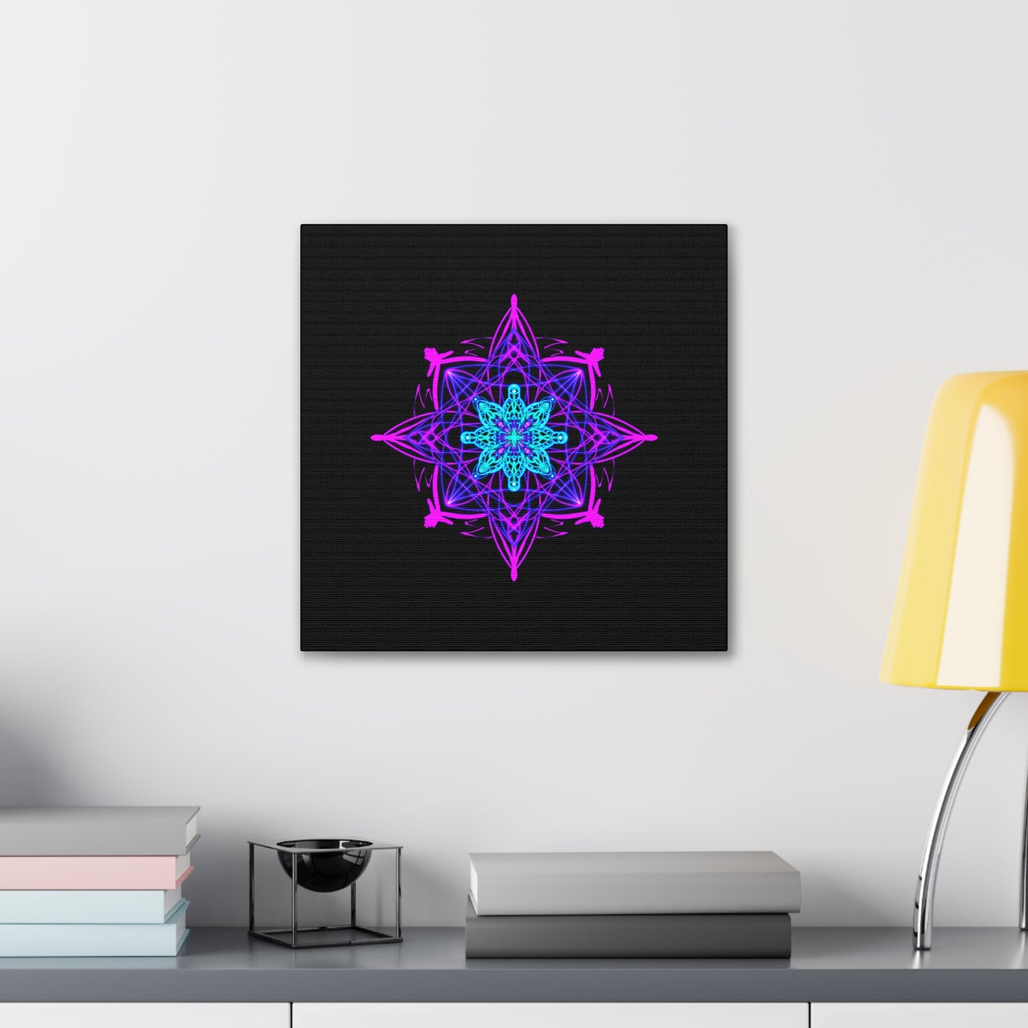 Twilight Bloom Mandala Canvas