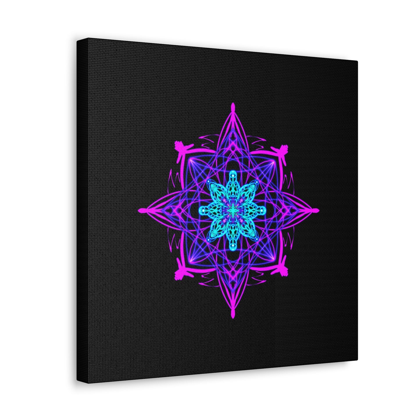 Twilight Bloom Mandala Canvas