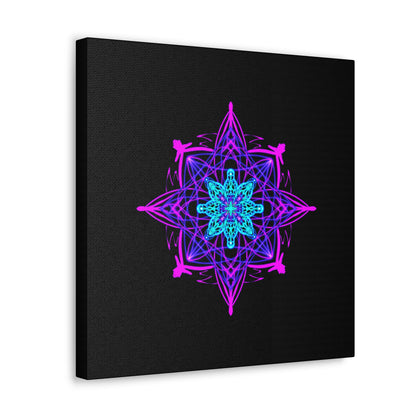 Twilight Bloom Mandala Canvas