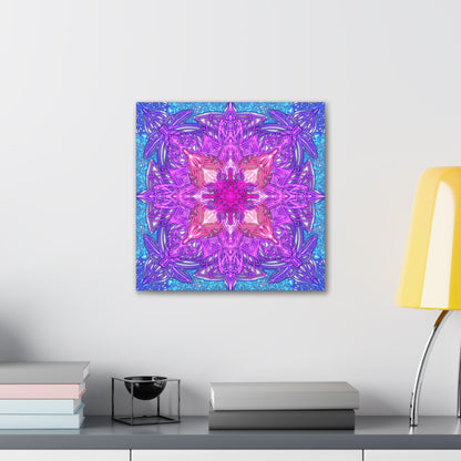 "Tranquil Twilight Mandala"- canvas