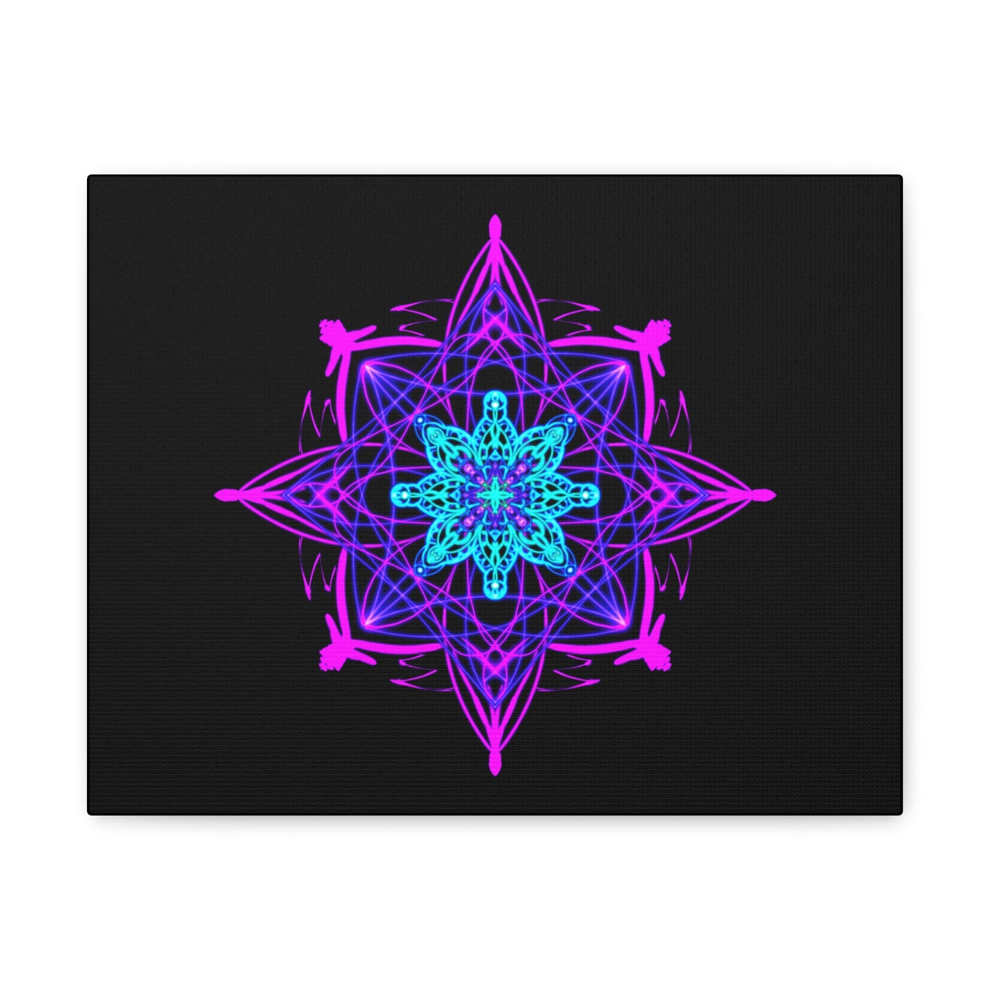 Twilight Bloom Mandala Canvas