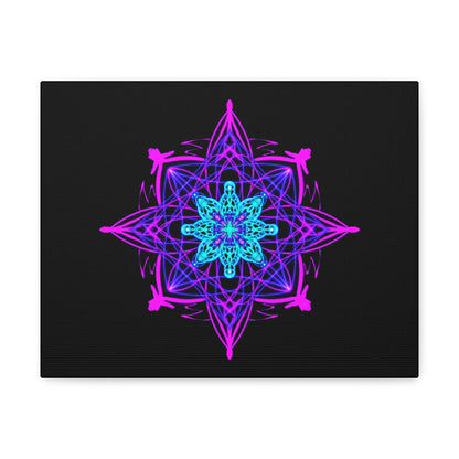 Twilight Bloom Mandala Canvas