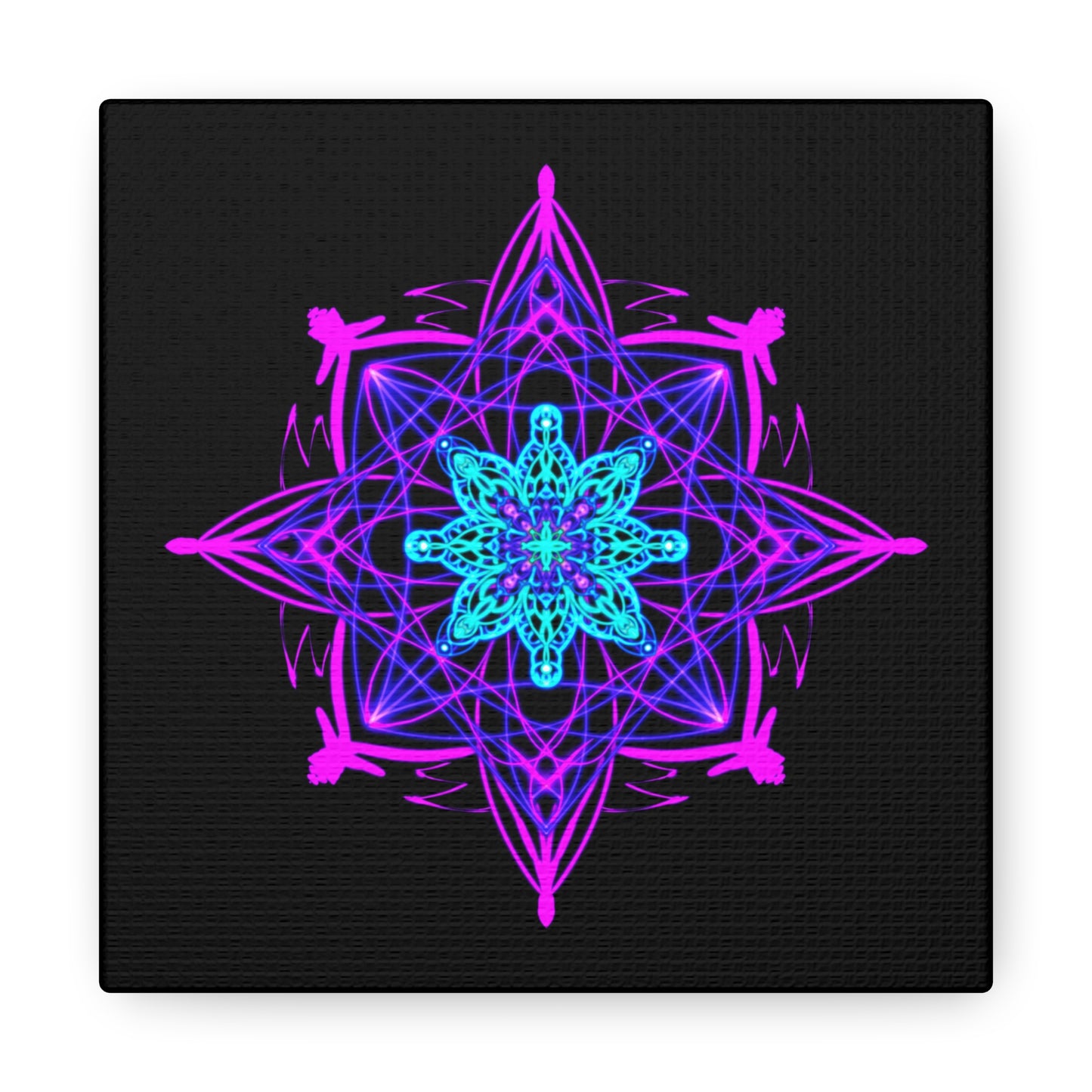 Twilight Bloom Mandala Canvas