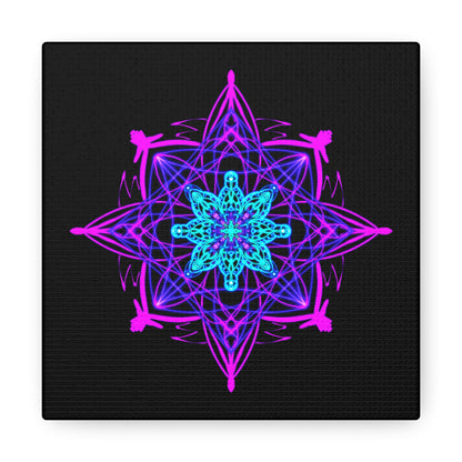 Twilight Bloom Mandala Canvas