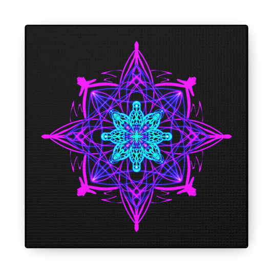 Twilight Bloom Mandala Canvas