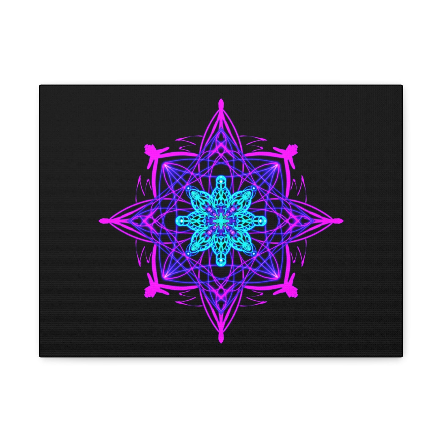 Twilight Bloom Mandala Canvas