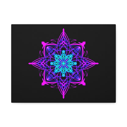 Twilight Bloom Mandala Canvas