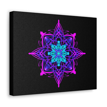 Twilight Bloom Mandala Canvas