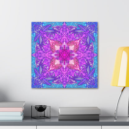 "Tranquil Twilight Mandala"- canvas