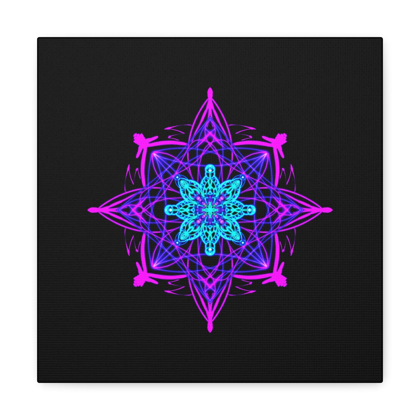 Twilight Bloom Mandala Canvas