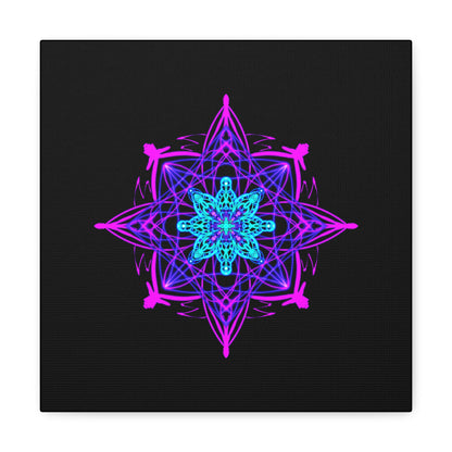 Twilight Bloom Mandala Canvas