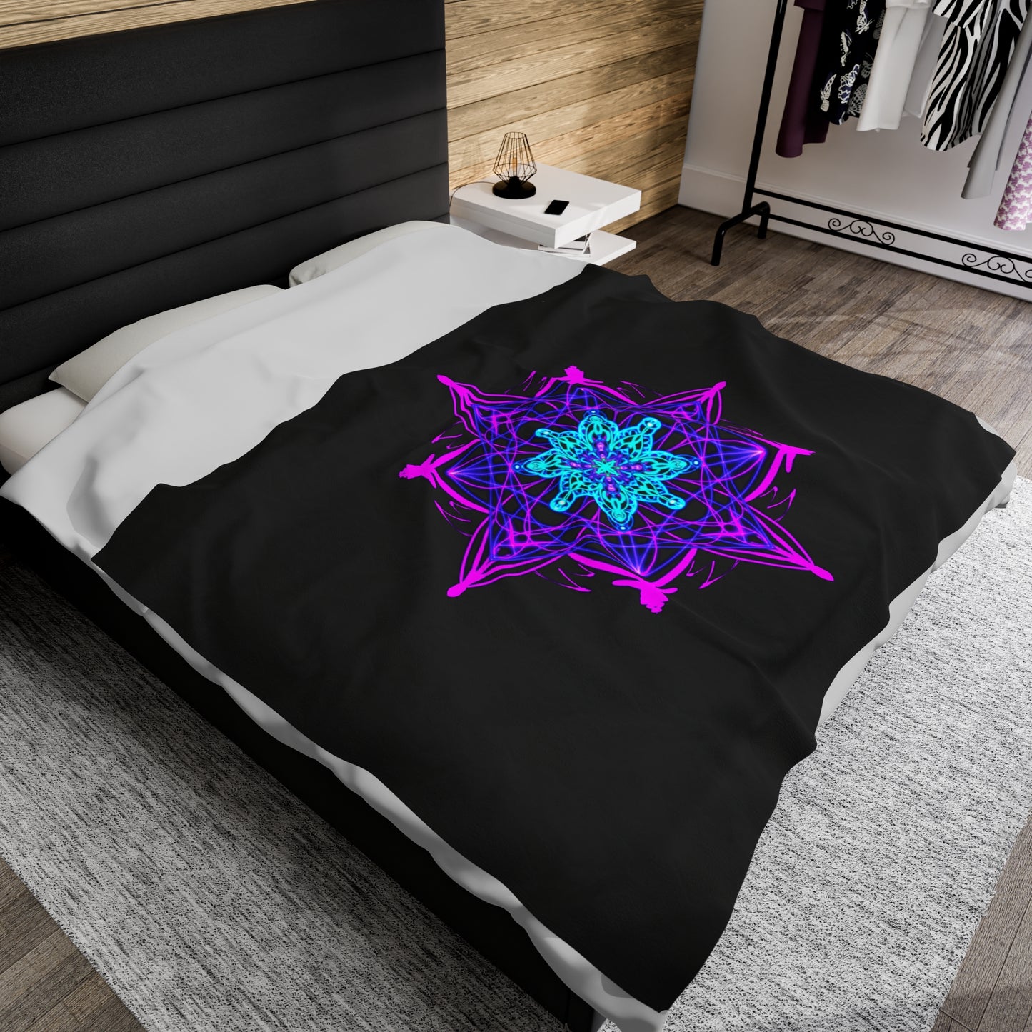 Twilight Bloom Mandala Blanket