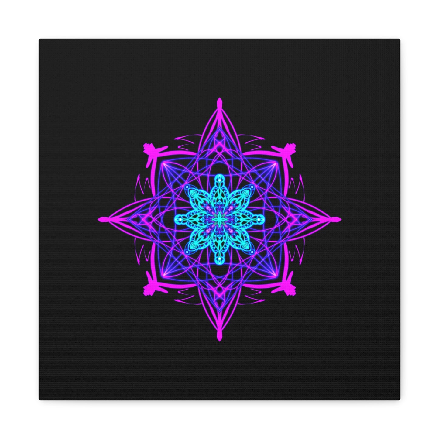 Twilight Bloom Mandala Canvas