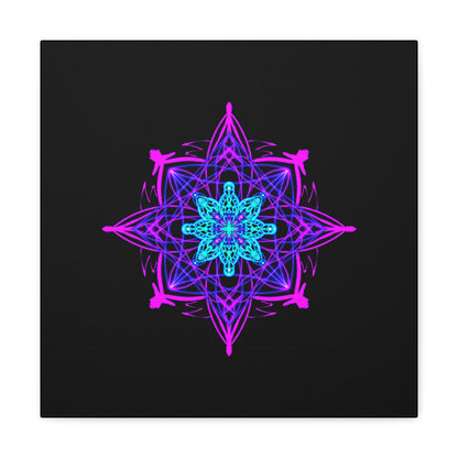 Twilight Bloom Mandala Canvas