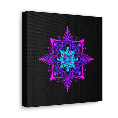 Twilight Bloom Mandala Canvas