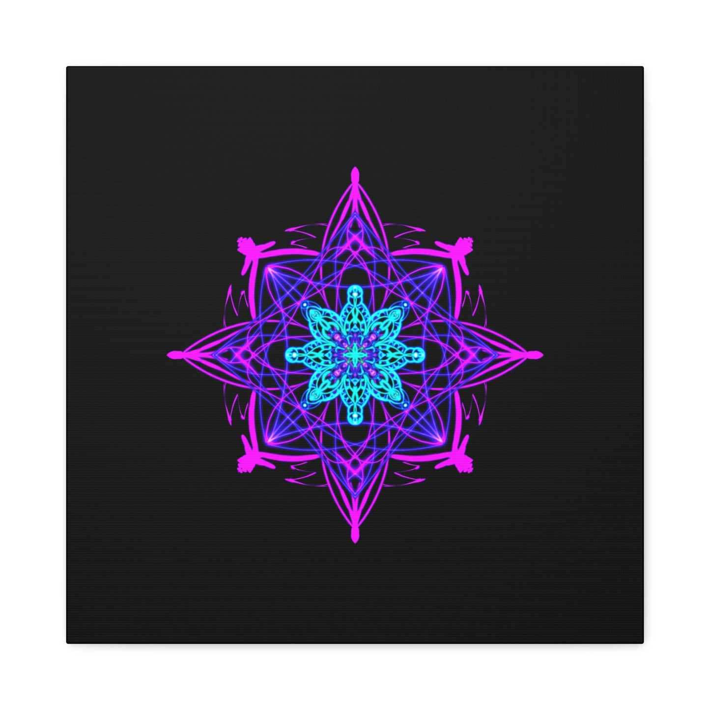 Twilight Bloom Mandala Canvas