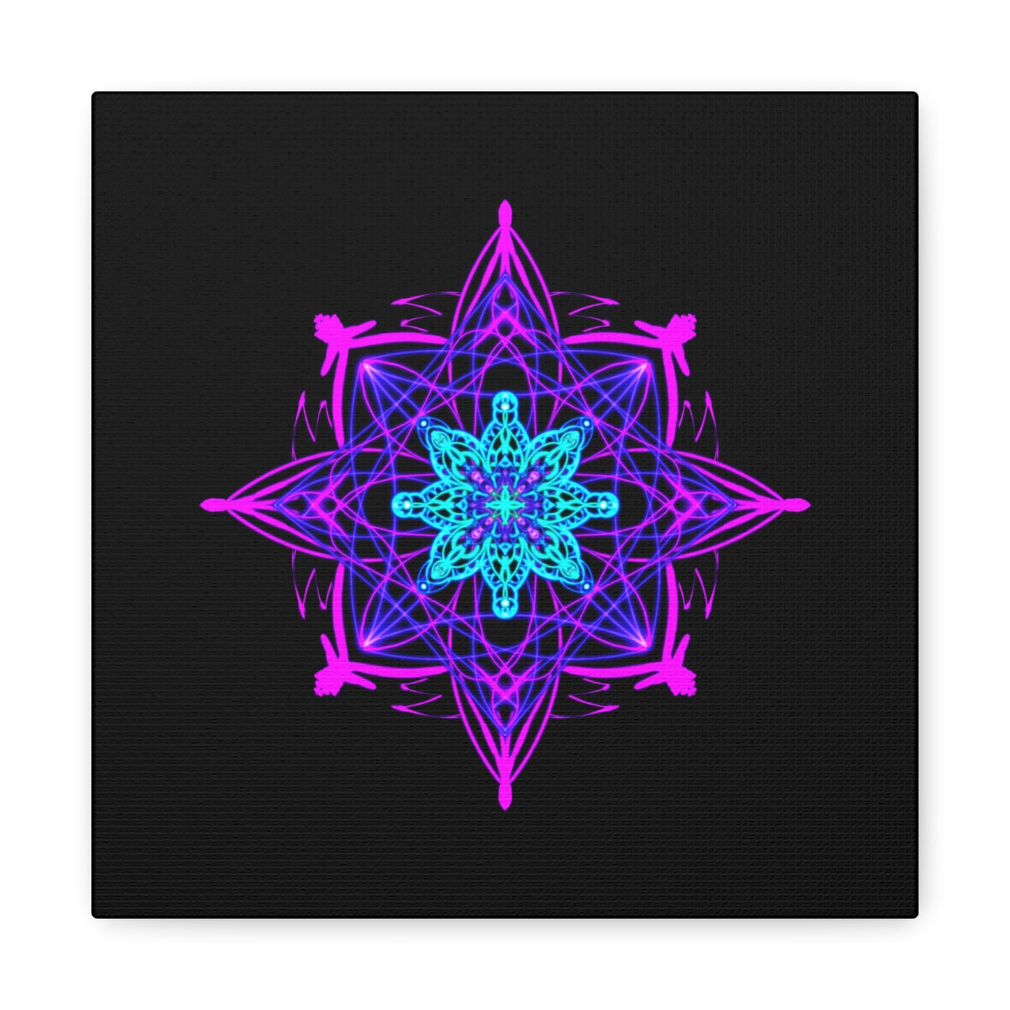 Twilight Bloom Mandala Canvas