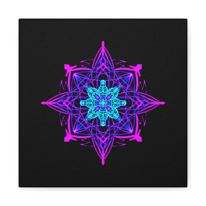 Twilight Bloom Mandala Canvas