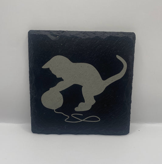 Yarn Bandit Slate Coaster